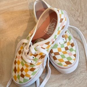Kids Checkered Vans Size 13
